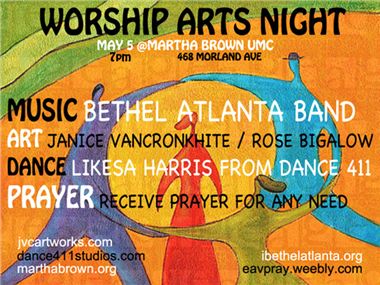 Worship Arts Night Flyer